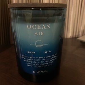 Ocean air scented candle